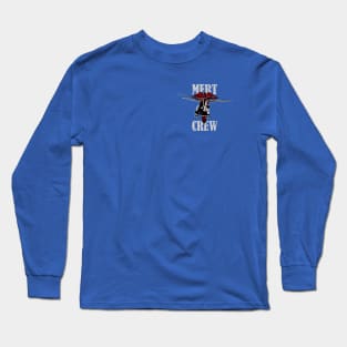 CH-47 Chinook Mert Crew (Front & Back logo - Distressed) Long Sleeve T-Shirt